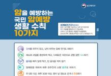 국민 암 예방 생활수칙 10가지