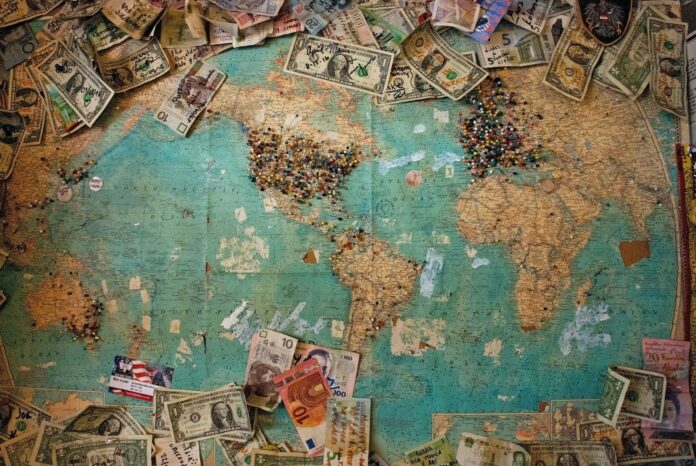 Photo by Christine Roy U.S. dollar banknote with map